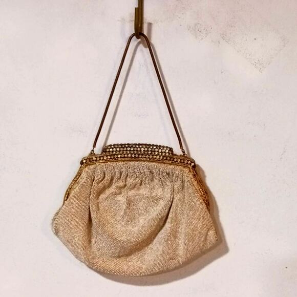 Victorian Vintage Beaded Crystal Handbag Handmade in France - Picture 3 of 16